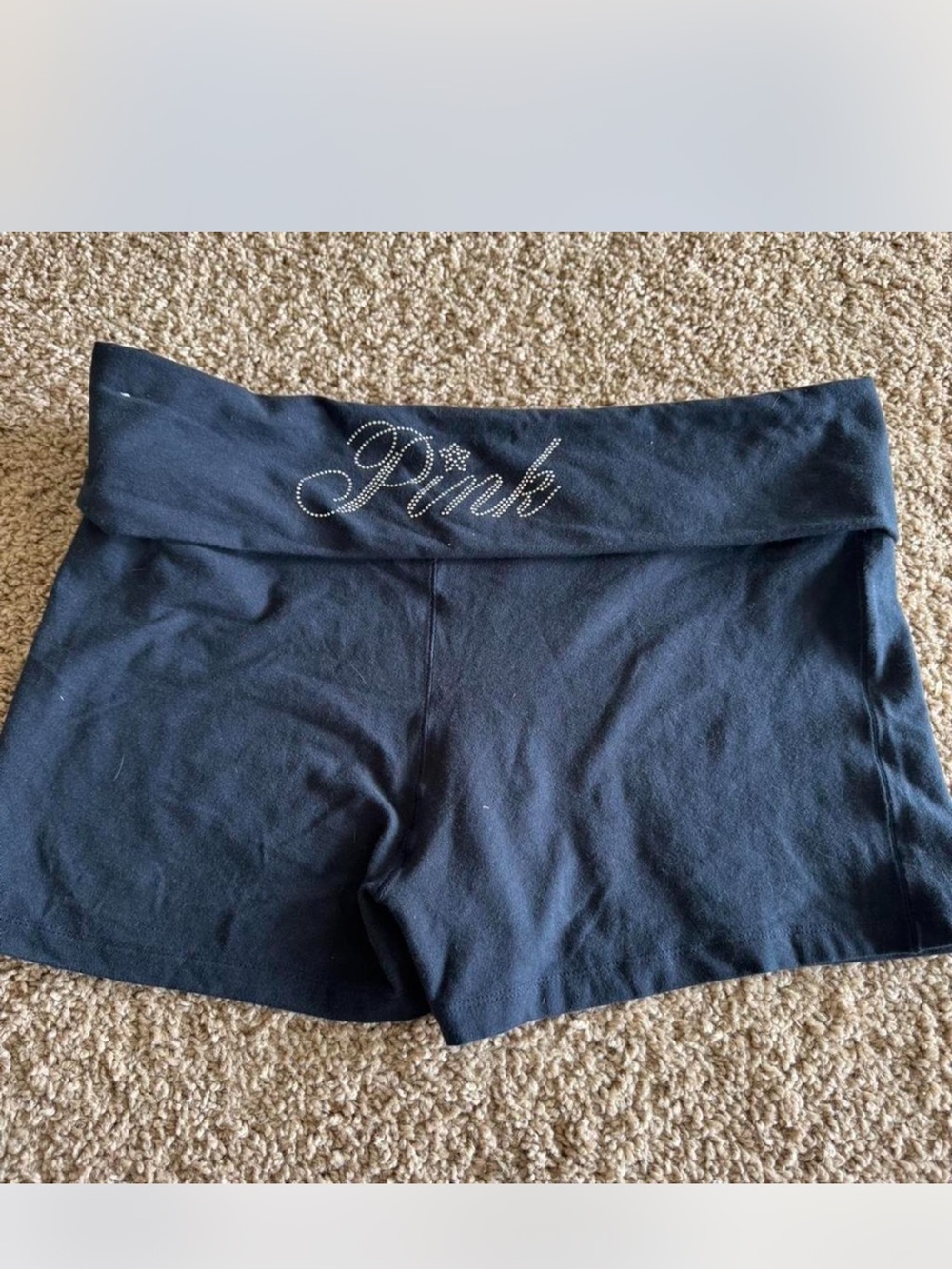 Victoria’s Secret Rhinestone Foldover Shorts Size xl